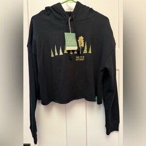 Wild Tribute Cropped Hoodie NWT